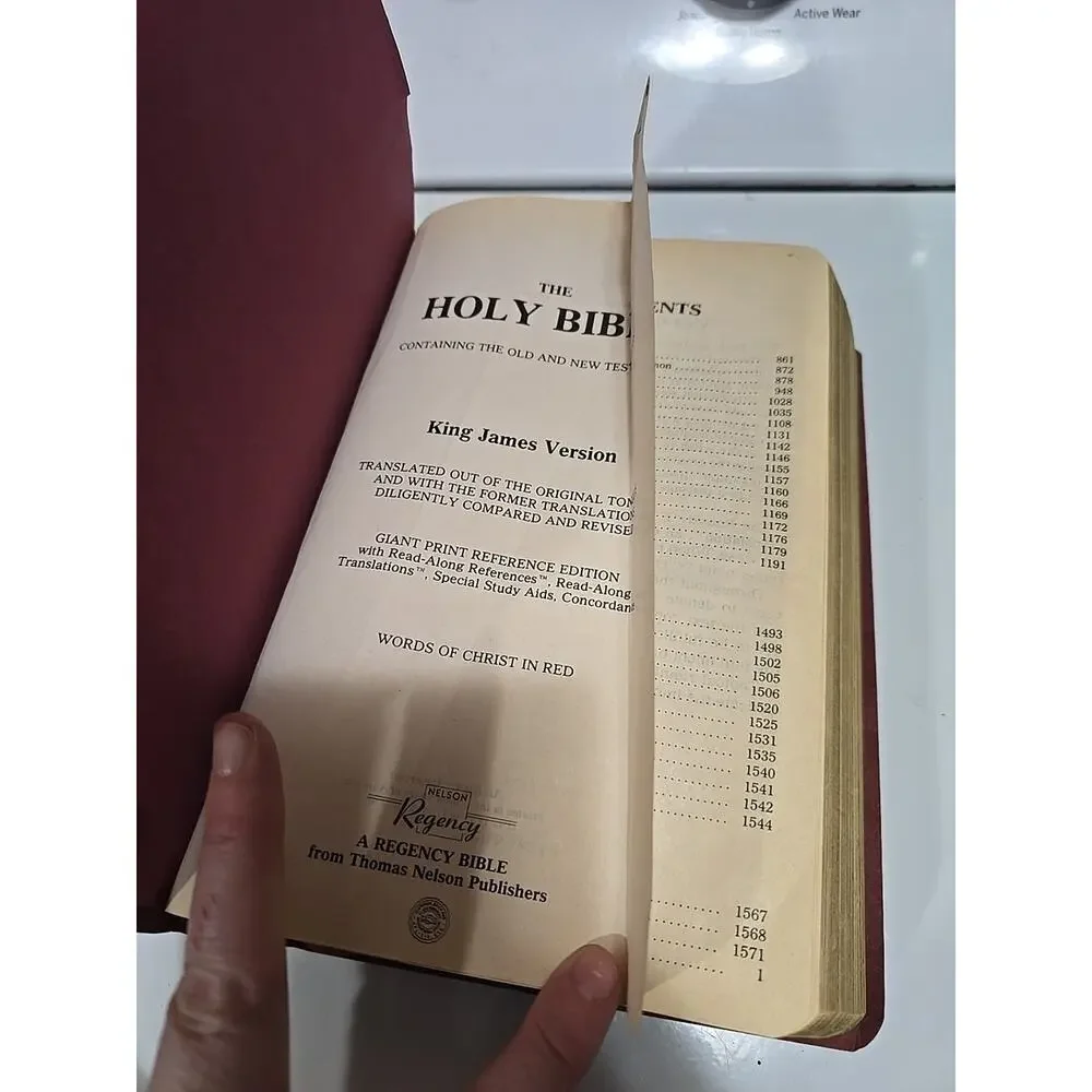 Vintage‎ King James Version (KJV) Holy Bible Giant Print Reference Edition Book
